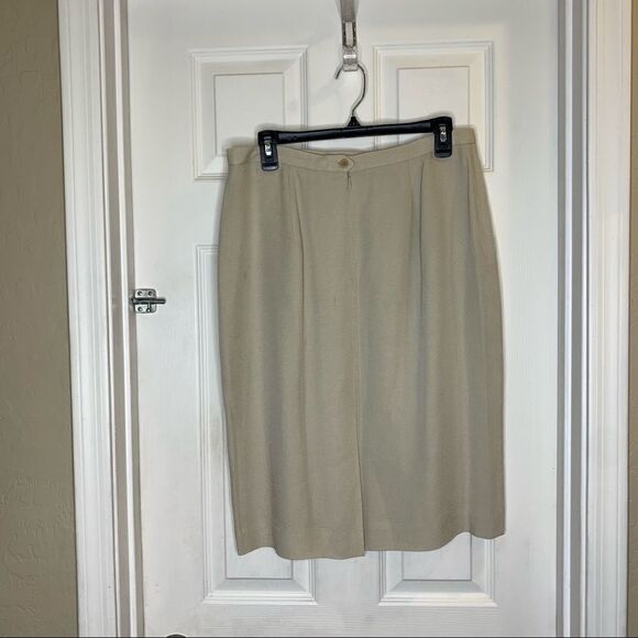 JH Collectibles Vintage Tan Skirt and Jacket Size 14 - Picture 9 of 16